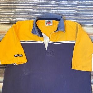 Barbarian Yellow and Blue Men's Polo Shirt